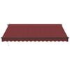 vidaXL Retractable Awning Burgundy and Anthracite