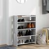 vidaXL Shoe Rack Gray Sonoma Engineered Wood Slim Shoe Rack