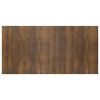 vidaXL Bed Headboard Brown Oak Engineered Wood 63 in Decorative Inlays