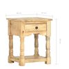 vidaXL Bedside Cabinet 15.7"x13.8"x19.7" Solid Mango Wood