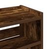 vidaXL Shoe Rack Smoked Oak Engineered Wood Slim Shoe Rack Rectangular