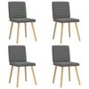 vidaXL Dining Chair Set of 4 Dark Grey