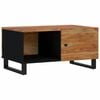 vidaXL Coffee Table Natural Solid Acacia wood Medium Coffee Table