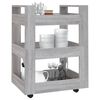 vidaXL Kitchen Trolley Grey Sonoma 23.6x17.7x31.5" Engineered Wood