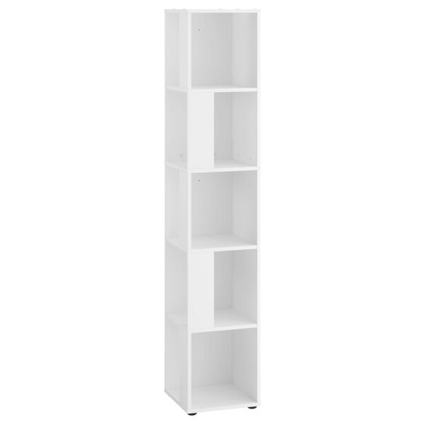 FMD Corner Shelf White Melamine-coated chipboard Medium Corner Shelf