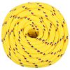 vidaXL Boat Rope Yellow 0.63 " 82.0 ' Polypropylene