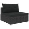 vidaXL Garden Lounge Set Black