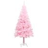 vidaXL Artificial Christmas Tree Pink PVC, Steel, Plastic