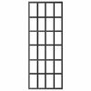 vidaXL Sliding Door ESG Glass and Aluminum 29.9"x80.7" Black