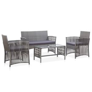 vidaXL Garden Lounge Set Anthracite