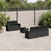 vidaXL Garden Sofa Set 6-Piece Black