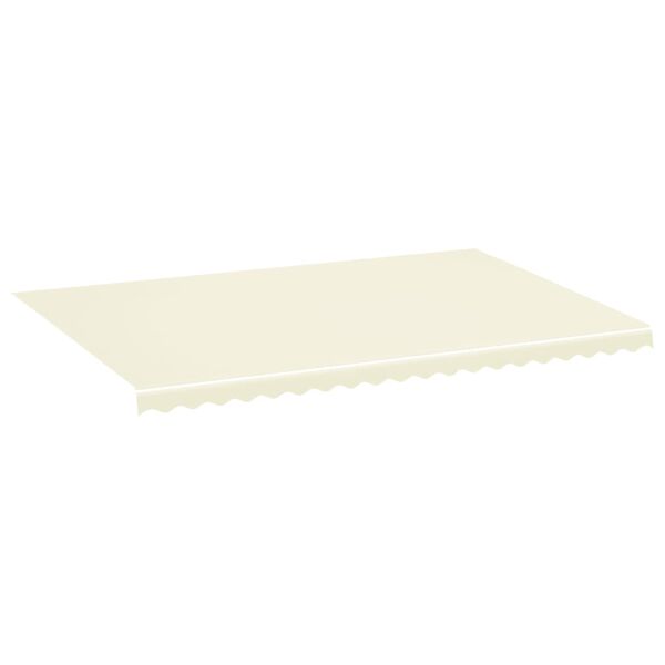 vidaXL Replacement Awning Fabric Cream 100% Polyester with PU coating