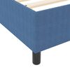 vidaXL Platform Bed Frame Blue 47.24 x 78.74 in Fabric