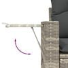 vidaXL Garden Sofa Set Light grey, Dark grey Poly rattan Modular