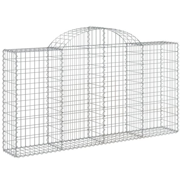 vidaXL Gabion Basket Set of 15 Silver Galvanized iron