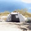 vidaXL Beach Tent 2-Person Gray Quick Release Waterproof