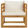 vidaXL Garden Lounge Set Cream