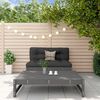 vidaXL Garden Lounge Set Grey Solid pinewood Standard Modular