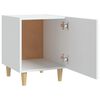 vidaXL Bedside Cabinet Set of 2 White Engineered wood Medium