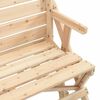 vidaXL Picnic Table With Bench Natural Wood Solid fir wood Standard