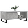 vidaXL Coffee Table Concrete Gray Engineered Wood Medium Coffee Table