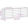 vidaXL Planter Anthracite 160 x 40 x 75 cm Steel