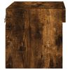 vidaXL Bedside Cabinet Smoked Oak Engineered Wood Bedside Cabinet