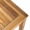 vidaXL Bench 2 pcs Brown Solid Teak Wood