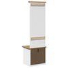 vidaXL Hallway Cabinet White and Brown