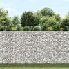 vidaXL Gabion Raised Bed Silver Galvanized Steel 59.1 x 7.9 x 39.4 in
