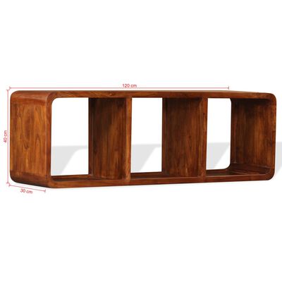 vidaXL TV Cabinet Solid Wood with Sheesham Finish 47.2"x11.8"x15.7"