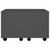 vidaXL Coffee Table Grey Engineered Wood Medium Extendable