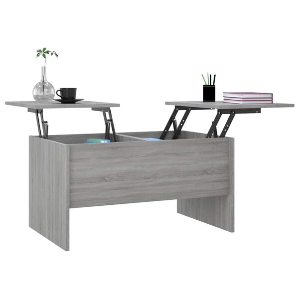 vidaXL Coffee Table Grey Sonoma Engineered wood Medium