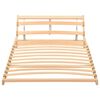 vidaXL Slatted Bed Base Natural Solid beechwood, birch plywood