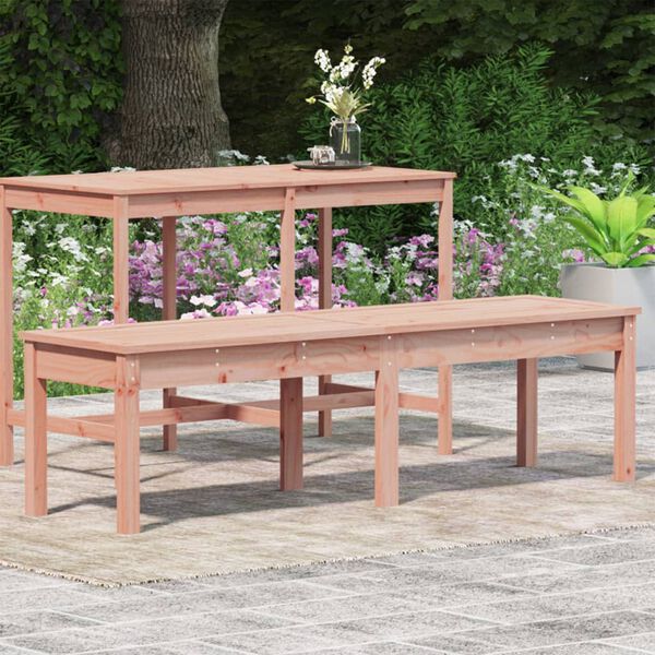 vidaXL Garden Bench Douglas wood Solid Douglas wood 2-seater Durable
