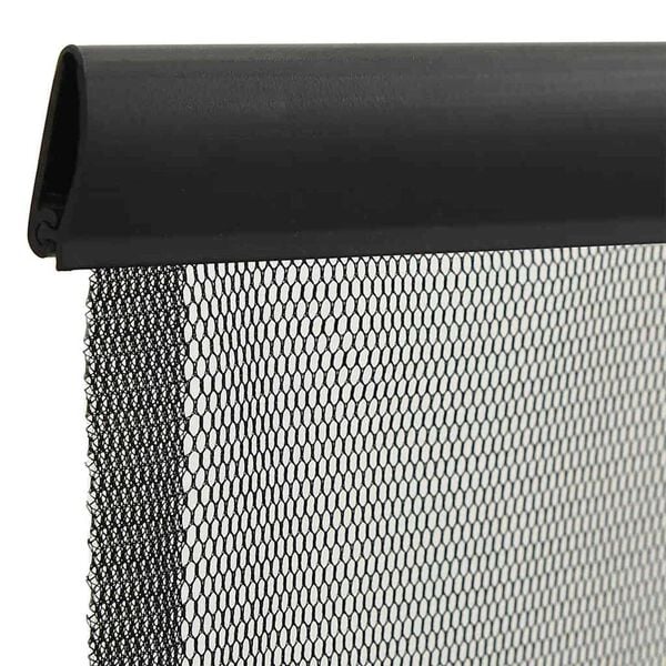 vidaXL Insect Door Screen with Mesh Curtain Black 39.4"x86.6" Polyester