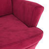 vidaXL Armchair Wine Red Velvet, Plywood Standard Durable Armchair