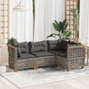 vidaXL Garden Sofa Set Grey