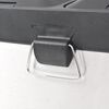 vidaXL Recycling Pedal Bin Garbage Trash Bin Stainless Steel 9.5 gal