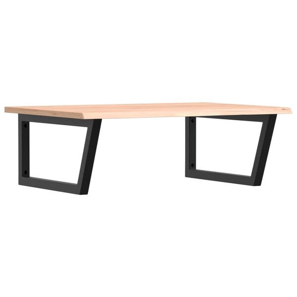 vidaXL Basin Shelf Wall Mounted Steel and Solid Wood Oak