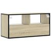 vidaXL TV Cabinet Sonoma Oak Engineered wood, metal Medium TV Cabinet