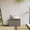 vidaXL Storage Bench Grey, Cream White