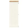 vidaXL Shoe Cabinet White Solid pine wood, engineered wood, metal Medium