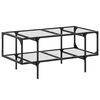 vidaXL Coffee Table Transparent, Silver