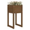 vidaXL Planter Set of 2 Honey Brown Solid Pine Wood Medium