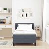 vidaXL Box Spring Bed with Mattress Dark gray 35.43 x 74.80 in Velvet