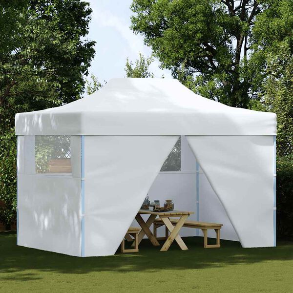 vidaXL Party Tent White 600D Oxford fabric with PVC coating 10x13 ft