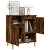 vidaXL Sideboard Smoked oak Engineered wood, solid eucalyptus wood Medium