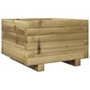 vidaXL Garden Planter Brown Treated Pinewood Medium Durable
