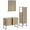 vidaXL Bathroom Cabinet Set Sonoma Oak